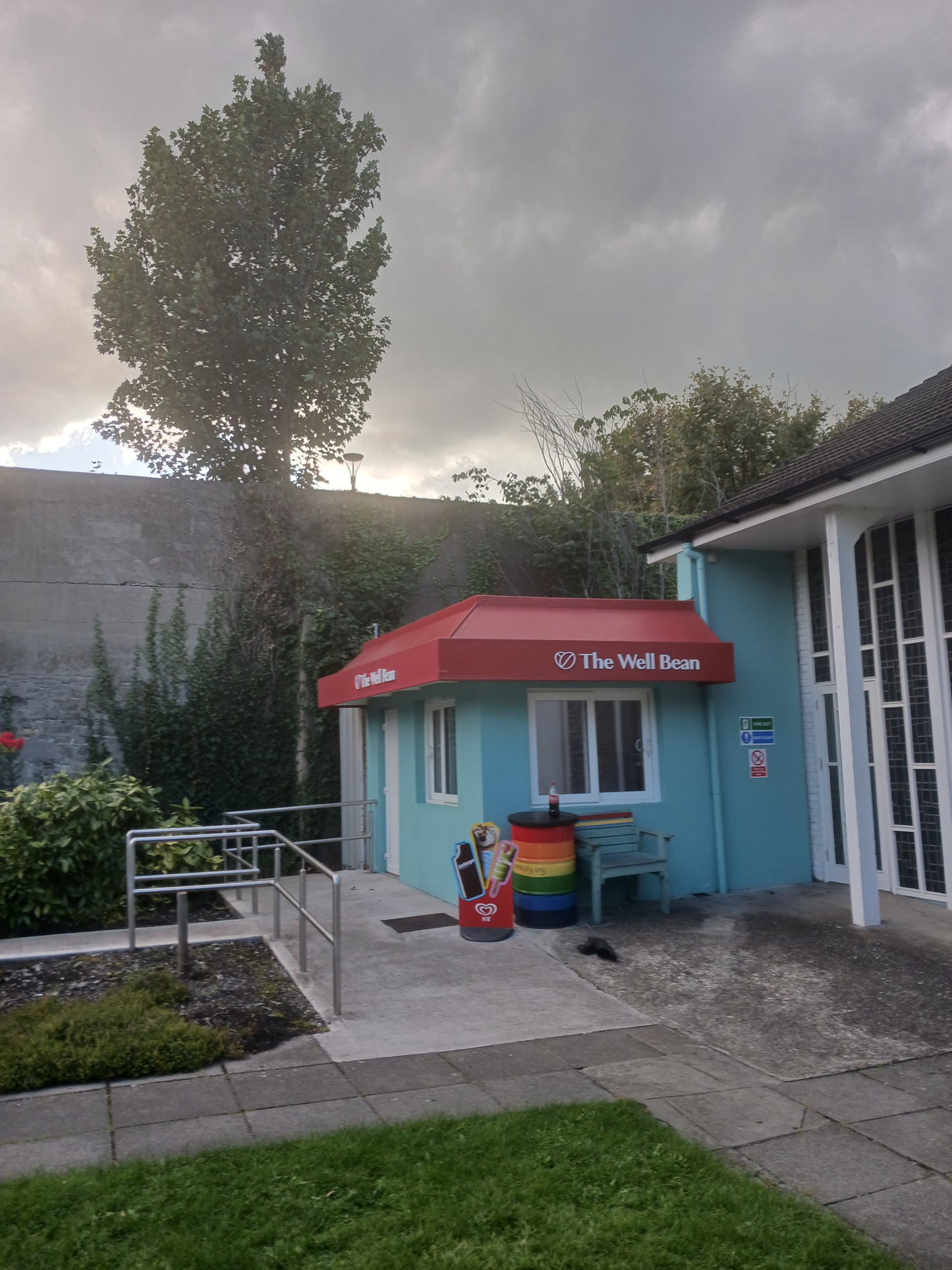 Photograph of Outdoor Cafe in Saint Patricks University Hospital, Dublin, Ireland by Mr Damien Leech