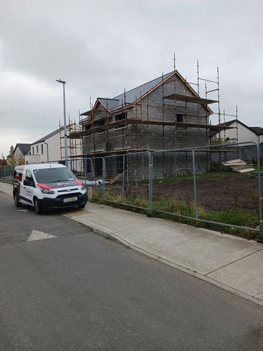 "Houses Being Built In Ireland, Photo 2". Photograph by Mr Damien Leech.