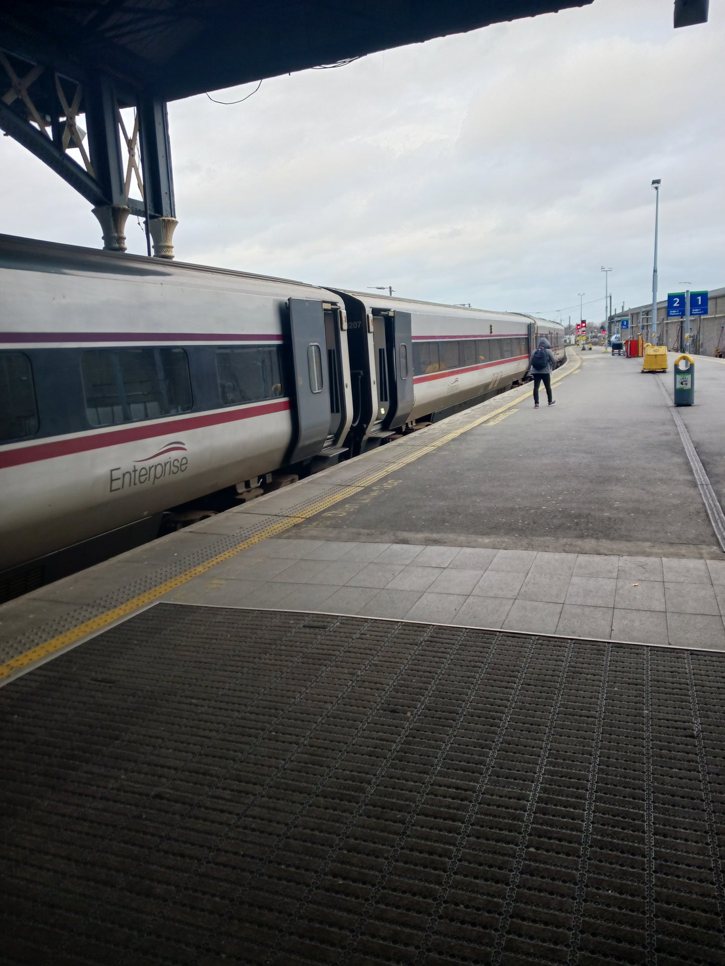 Belfast Train, Connolly Station, Dublin, Ireland. Photograph by Damien Leech